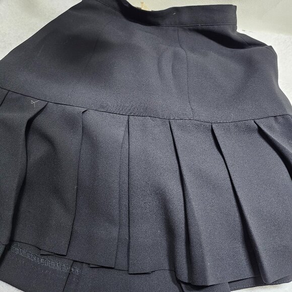Vintage CACHÉ Black Blazer & Skirt Set – Gold Crest Buttons, Size 4 - Picture 9 of 9